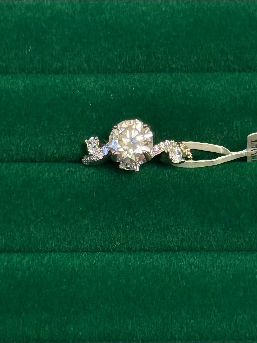 Beautiful moissanite ring